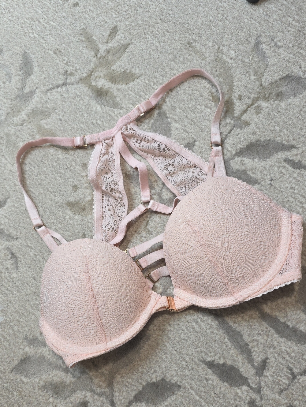 VS Very Sexy Push Up Pink Lace Bra